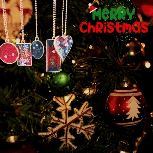 đWeihnachtspailletten fĂŒr DIY-Kunstharz-AnhĂ€nger-BausĂ€tze