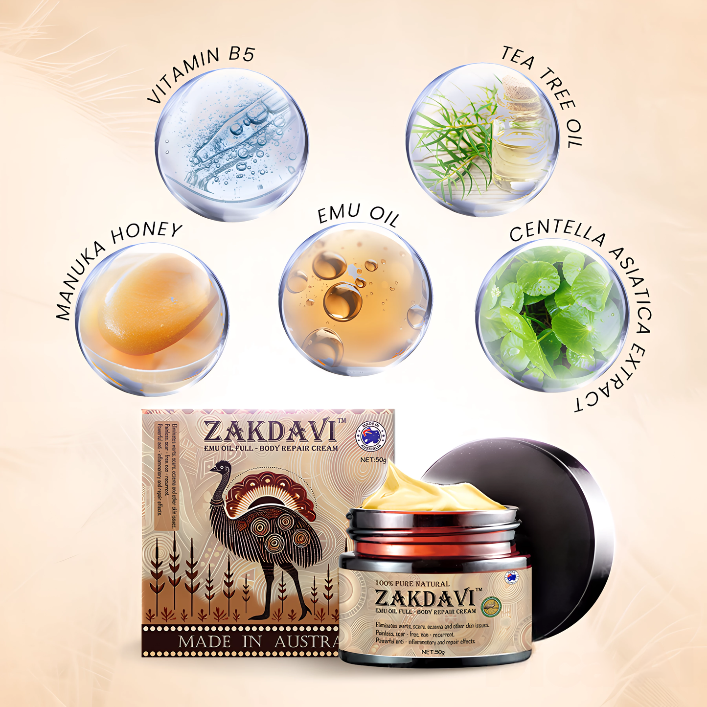 Zakdavi™ Emu-Öl - Reparaturcreme für den ganzen Körper