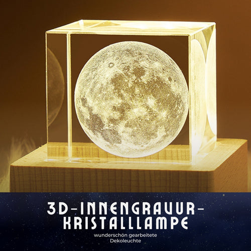 Bezaubernde 3D-Kristalllampe - Leuchtende Oase