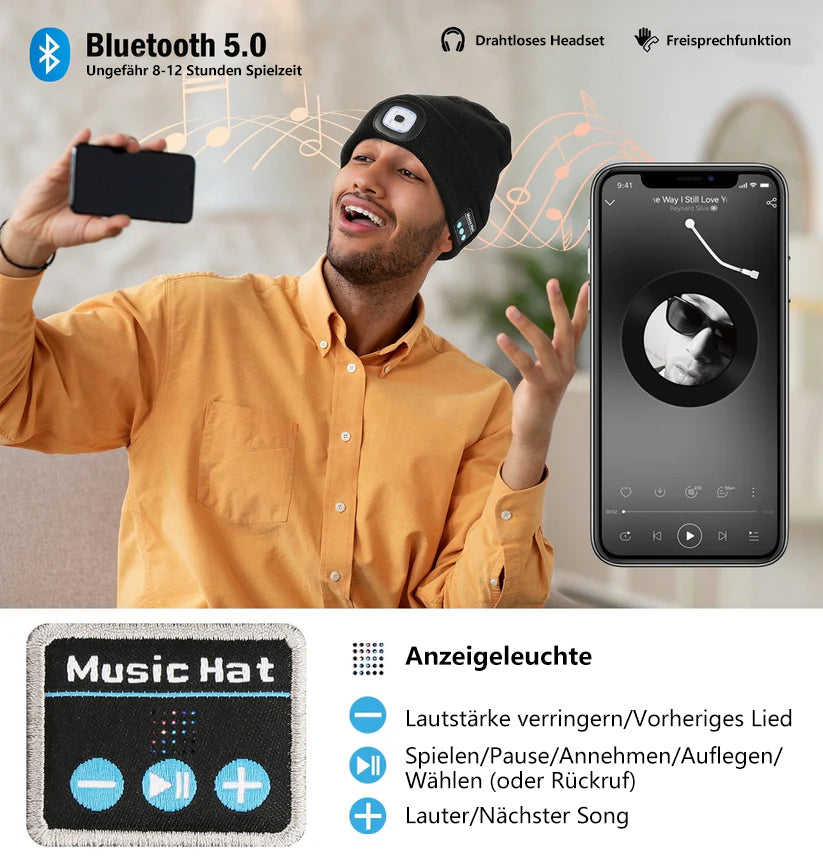 🎄FRÜHER WEIHNACHTSVERKAUF 49% RABATT🎅 3-in-1 Funktionen Bluetooth Mütze