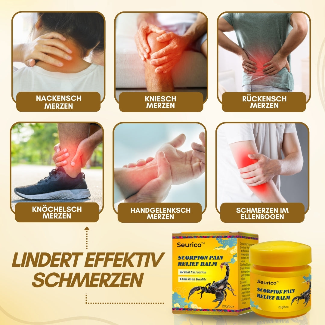 🦂 Seurico™ Schmerzlinderungscreme mit Skorpiongift