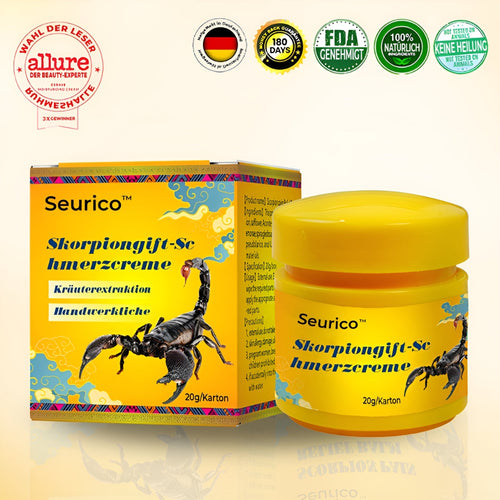 🦂 Seurico™ Schmerzlinderungscreme mit Skorpiongift